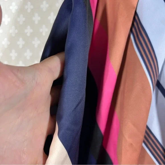 Anthropologie Maeve Striped Satin Balloon High Rise Pants‎ - Picture 7 of 9